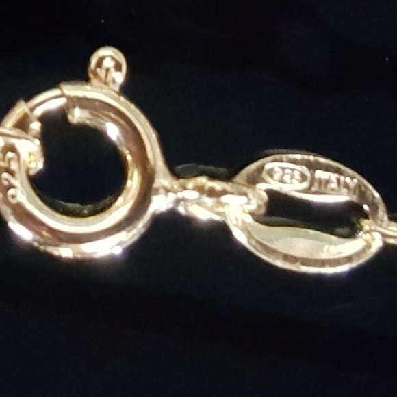 14K Gold over .925 Sterling Silver Curb Chain - Picture 6 of 6